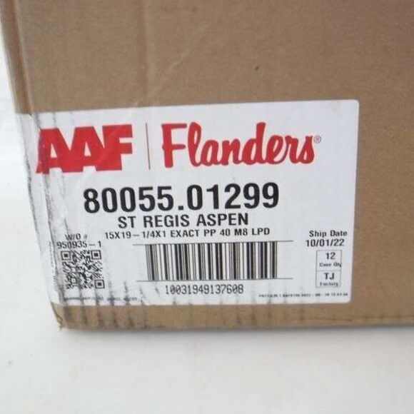 12 Pack AAF Flanders 15x19x1 Pre-Pleat 40 Pleated MERV 8 LPD Air Filter 12 Pack - Picture 4 of 4